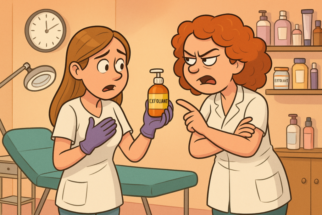 El exfoliante de la discordia