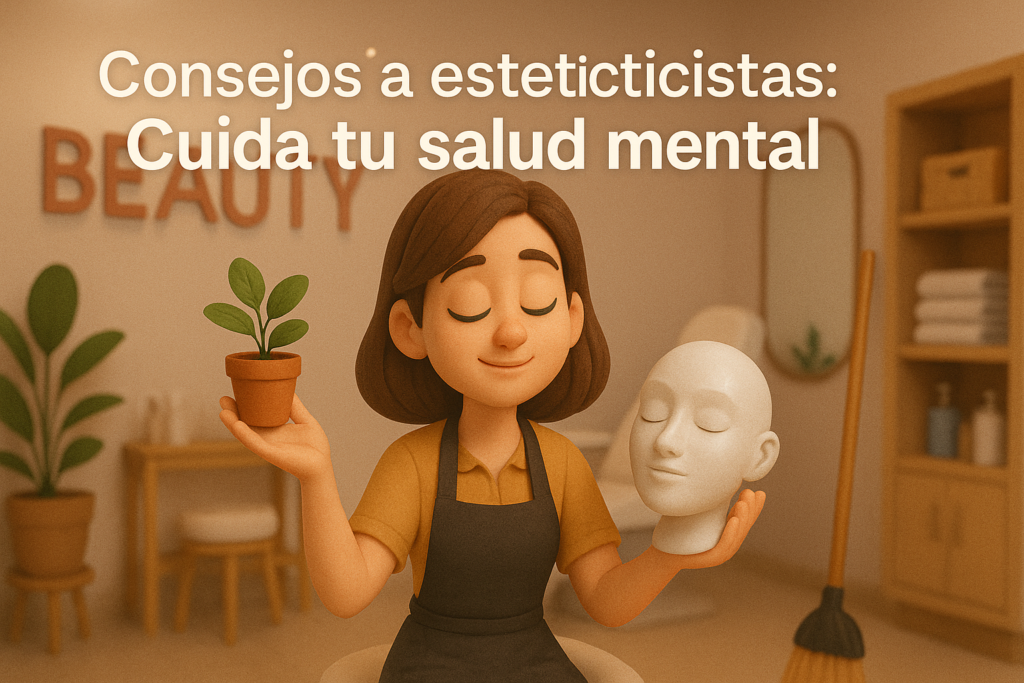 Consejos para cuidar tu salud mental mientras trabajás en estética