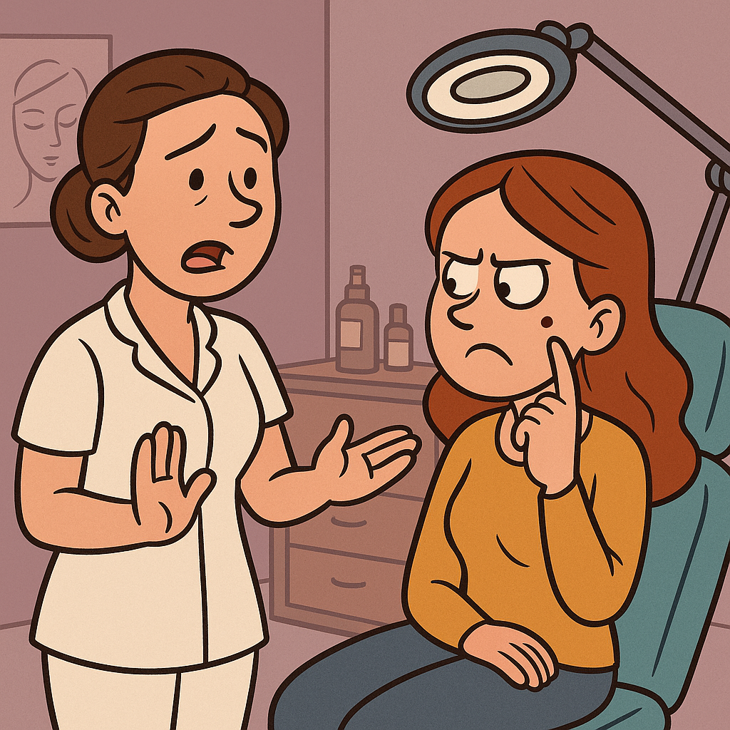 El lunar que no se quería borrar