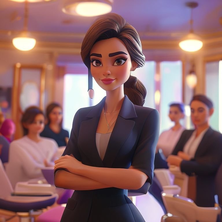 Liderazgo profesional en estética estilo 3D Pixar