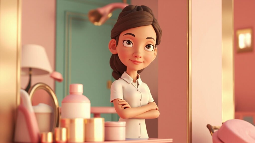 esteticista robando tiempo centro
